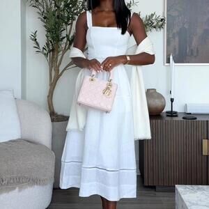 Reformation Everett Linen Midi Dress